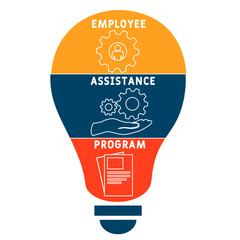 eap - employee assistance program acronym. business concept background. vector illustration concept 