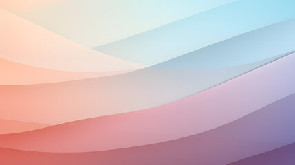 Wall Mural - Clean Graphic Layout: Minimalist Pastel Banner with Copy Space Generative Ai