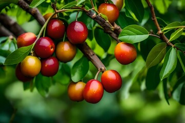 Wall Mural - apples on a branch