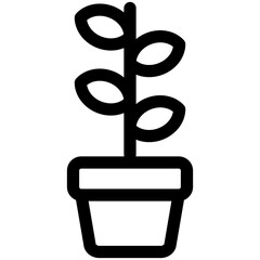 Canvas Print - plant icon