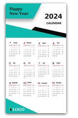 Wall Mural - Calendar 2024