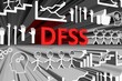 DFSS concept blurred background 3d render illustration
