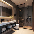 Luxury Mansion Bathroom with Elegant Interior Design