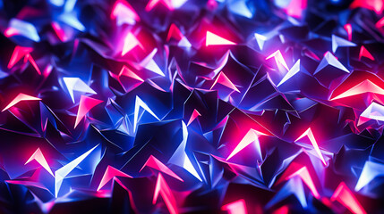 Poster - Electric neon lightning bolts zigzagging against a muted background.