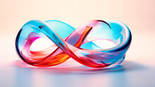 Twisted Glass Ribbon Entangle Motif