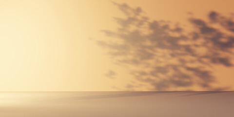 Poster - shadow background of tree leaves - 3d render