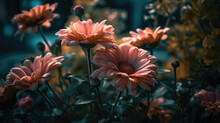 Beautiful Flowers Made With Color Filters.