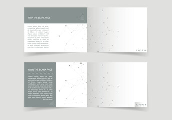 Poster - Vector layout A4 format cover templates for brochure, flyer layout, booklet, book, brochure cover. Modern medical background with connecting plexus design