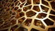 3D gold lattice modern