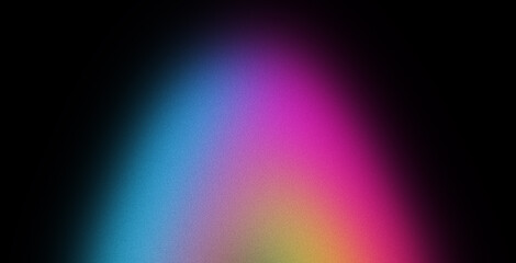 Vibrant VHS style orange pink teal white psychedelic grainy gradient color flow wave on black background, music cover dance party poster design. Retro Colors from the 1970s 1980s, 70s, 80s, 90s style