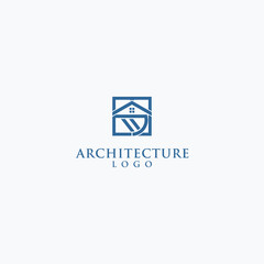 Poster - Abstract style architecture logo design vector illustration