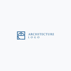 Poster - Abstract style architecture logo design vector illustration