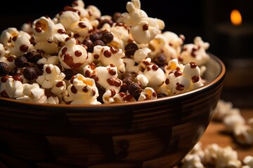 Poster - Chocolate popcorn plate