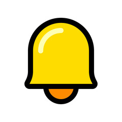 Wall Mural - Vector notification bell icon. Black, white background. Perfect for app and web interfaces, infographics, presentations, marketing, etc.