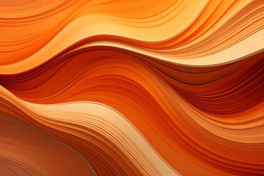 Harmonic orange patern abstract background