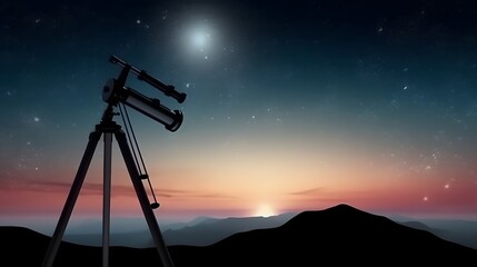Telescope is an optical device for observing and exploration of stars and planets