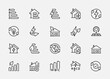 Energy Saving and Performance Vector Icon Set In Outline Style. Green Energy, Thermal Insulation, Renewable Energy and Other Icons