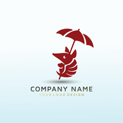 insurance company rabbit icon logo design