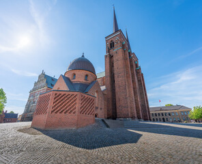 Sticker - Roskilde Cathedral with Frederik IX grave monument - Roskilde, Denmark