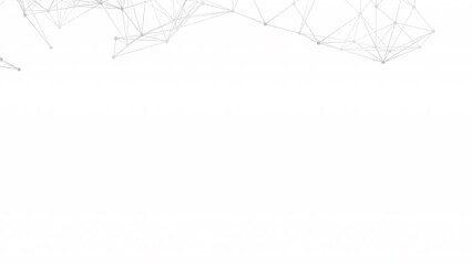 Plexus mesh geometric background. Dots connected by lines. Technology abstract background. Minimalist backdrop. 4k animation