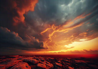 Wall Mural - Burning Sky