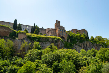 Canvas Print - Town of Caramanico Terme - Italy