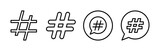 Fototapeta  - Hashtag icon vector. hashtag simbols