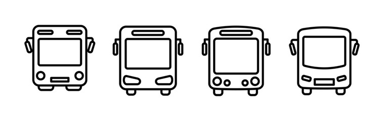 Bus icon vector. bus vector icon