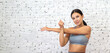 © Art_Photo - Portrait of sport slim fit strength woman training in sportswear sitting relax and practicing yoga, fitness, exercise, wellness, workout, sport at home.Diet concept.Fitness and healthy lifestyle