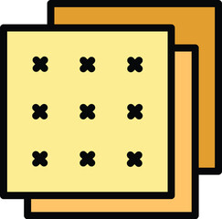 Poster - worker carpenter icon outline vector. diy repair. work tool color flat