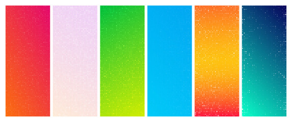 Sticker - Abstract gradient geometric background with squares