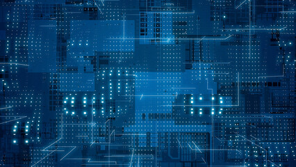 Poster - Digital technology concept. Abstract background.