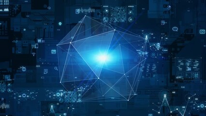 Poster - Digital technology concept. Abstract background.