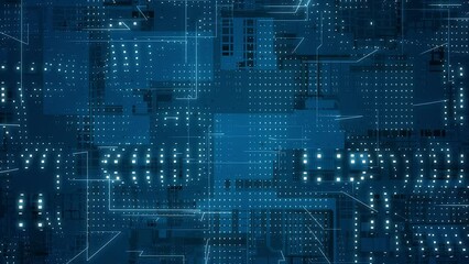 Poster - Digital technology concept. Abstract background.