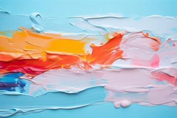 Aufkleber - Generative AI : Artist palette, colorful abstract background, hand painted