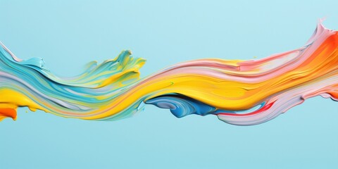 Aufkleber - Generative AI : Artist palette, colorful abstract background, hand painted