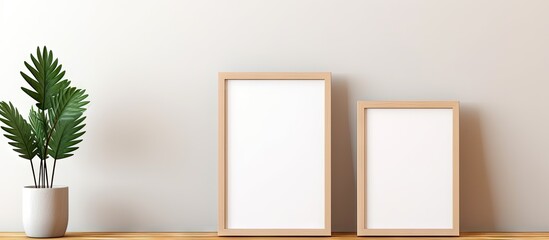 Poster - Simplistic frame mockup Wood frames no content