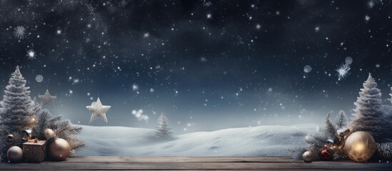 Poster - Christmas and an empty desk