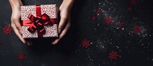 A Young Woman S Hands Holding Beautifully Wrapped Gifts For Celebrations