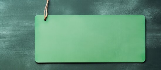 Aufkleber - Isolated white label on green paper in a shop