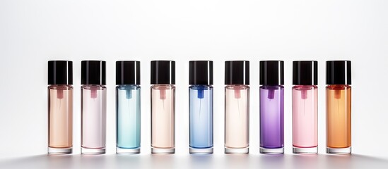 Poster - White background isolates cosmetic bottle