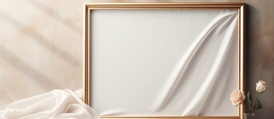 Aufkleber - Frame made of cloth for displaying photographs