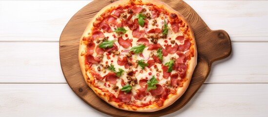 Poster - Promo for pizzeria on social network for restaurants cafes
