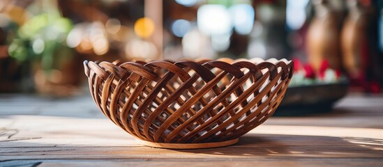 Poster - Traditional Balinese basket in local shop