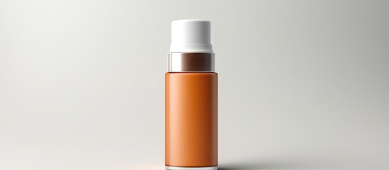 Poster - White background isolates cosmetic bottle