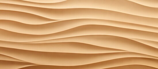 Wall Mural - Sandy beach in Spain with a wavy texture seen from above