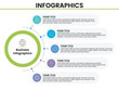 Presentation business infographic template with 5 step infographics
