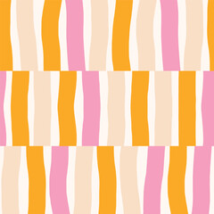 Wall Mural - Abstract geometrical pattern. Seamless texture with vertical colourful lines. Lined Simple colourful background.