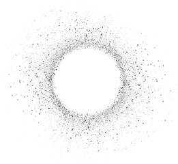 Poster - silver glitter shiny swirl