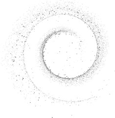 Poster - silver glitter shiny swirl